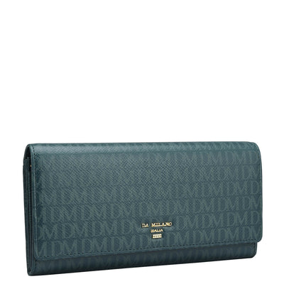 Monogram Leather Ladies Wallet - Octane