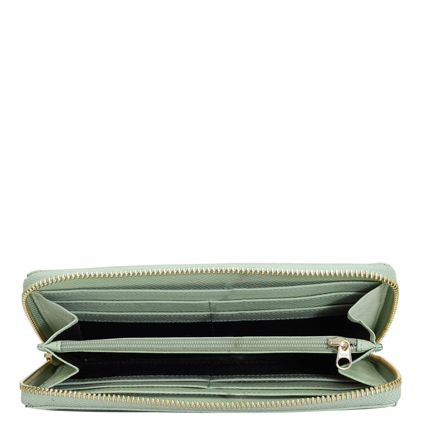 Franzy Leather Ladies Wallet - Emerald Green & Mint