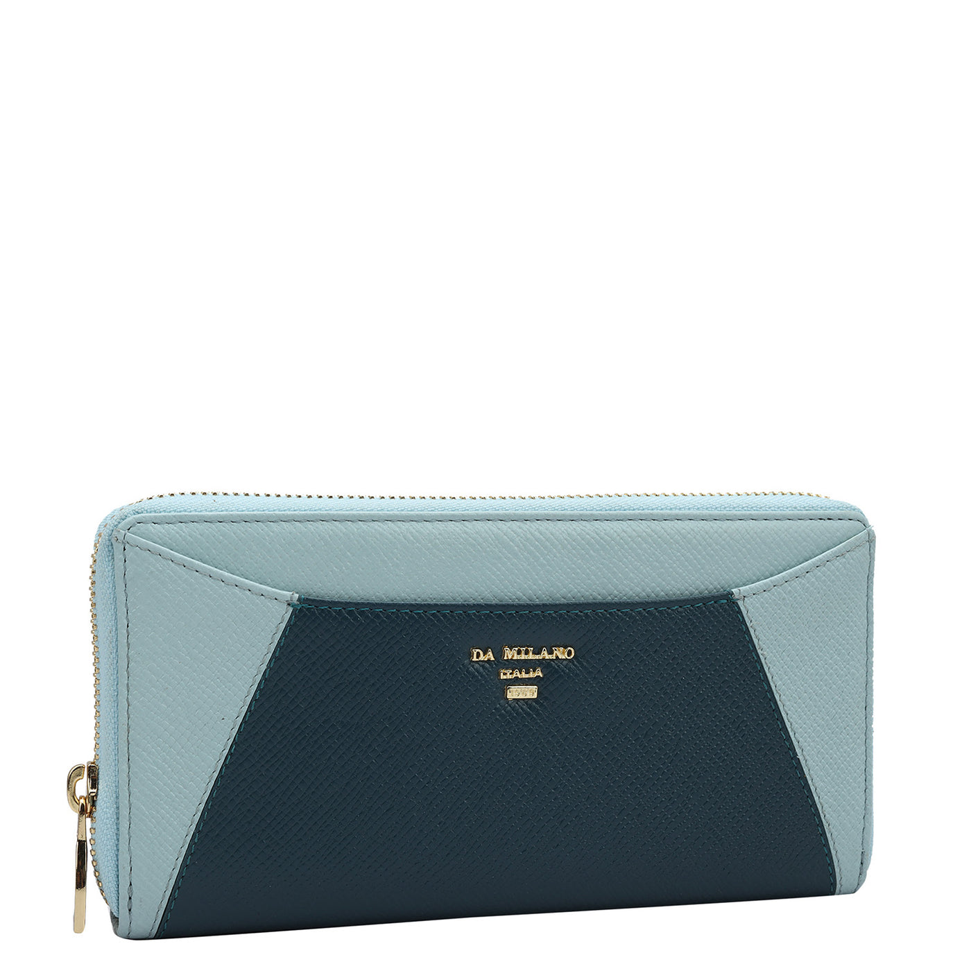 Franzy Leather Ladies Wallet - Octane & Cloud Blue