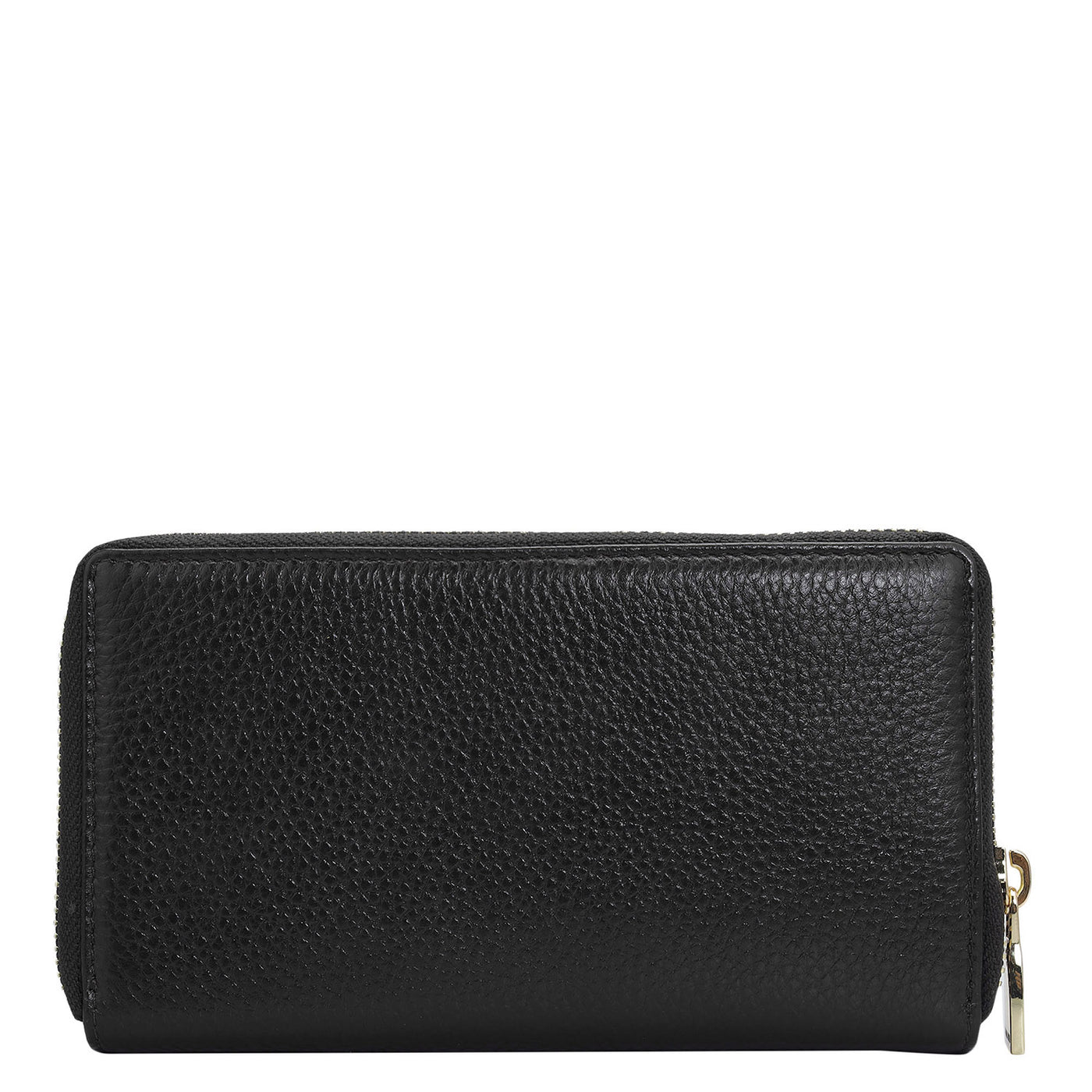 Wax Leather Ladies Wallet - Black