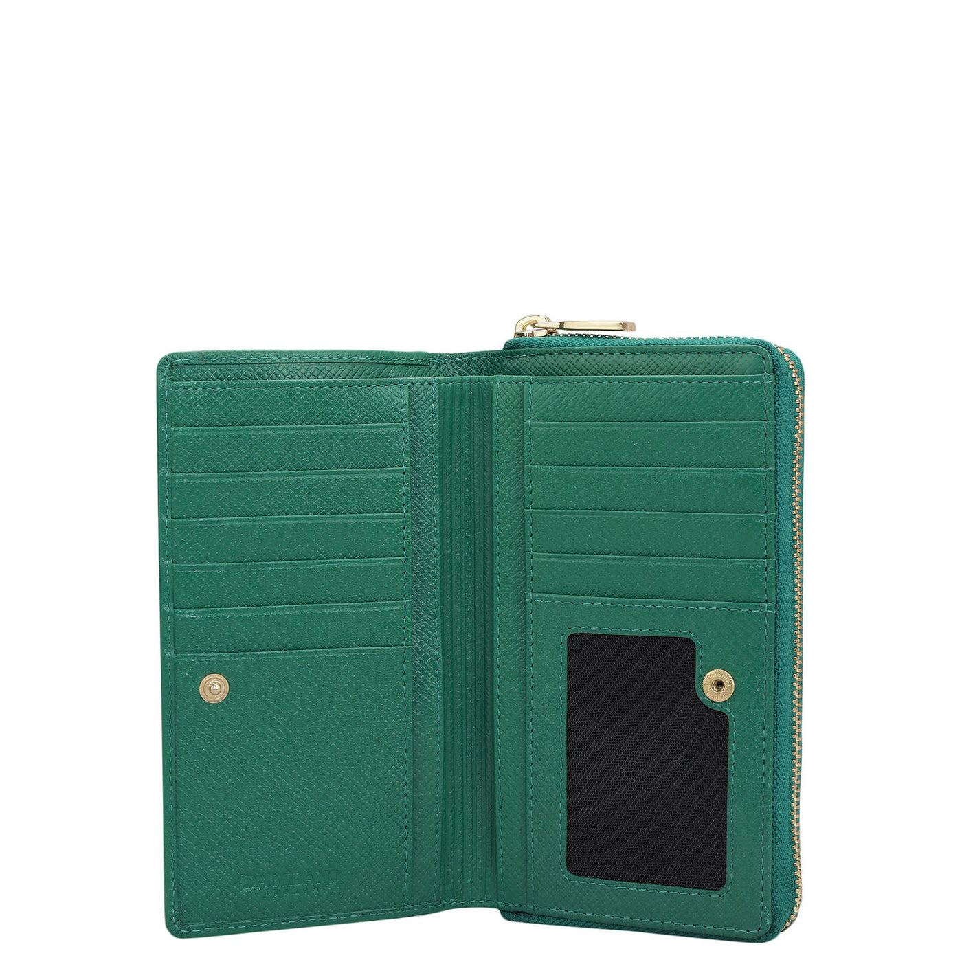 Croco Leather Ladies Wallet - Green