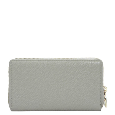 Wax Leather Ladies Wallet - Khaki