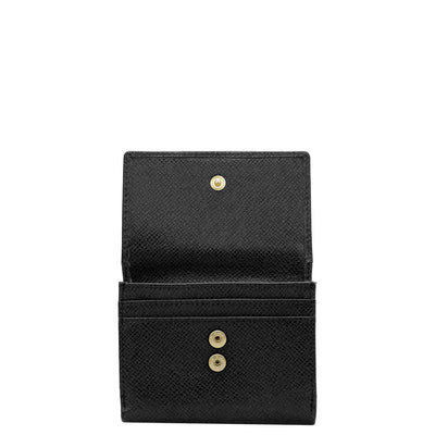 Franzy Leather Ladies Wallet - Black