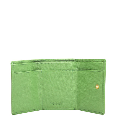 Croco Leather Ladies Wallet - Kiwi