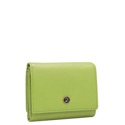 Franzy Leather Ladies Wallet - Lime