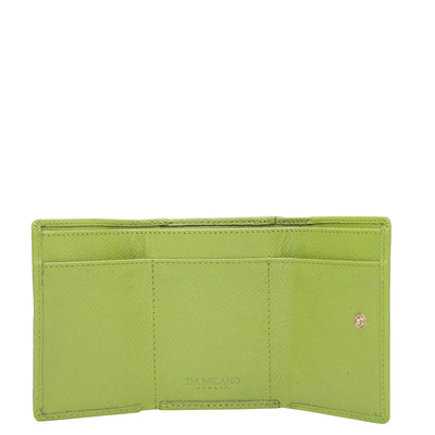 Franzy Leather Ladies Wallet - Lime