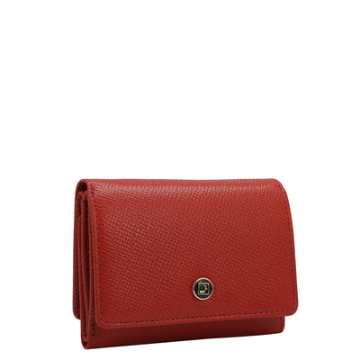 Franzy Leather Ladies Wallet - Red