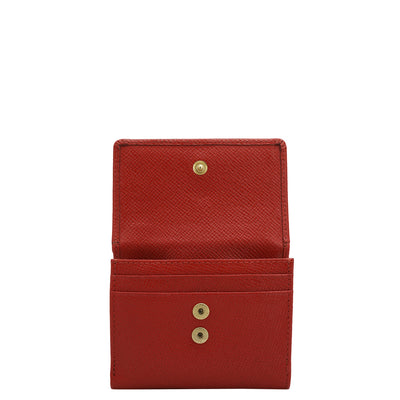 Franzy Leather Ladies Wallet - Red