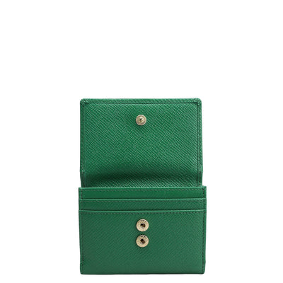 Franzy Leather Ladies Wallet - Emerald Green