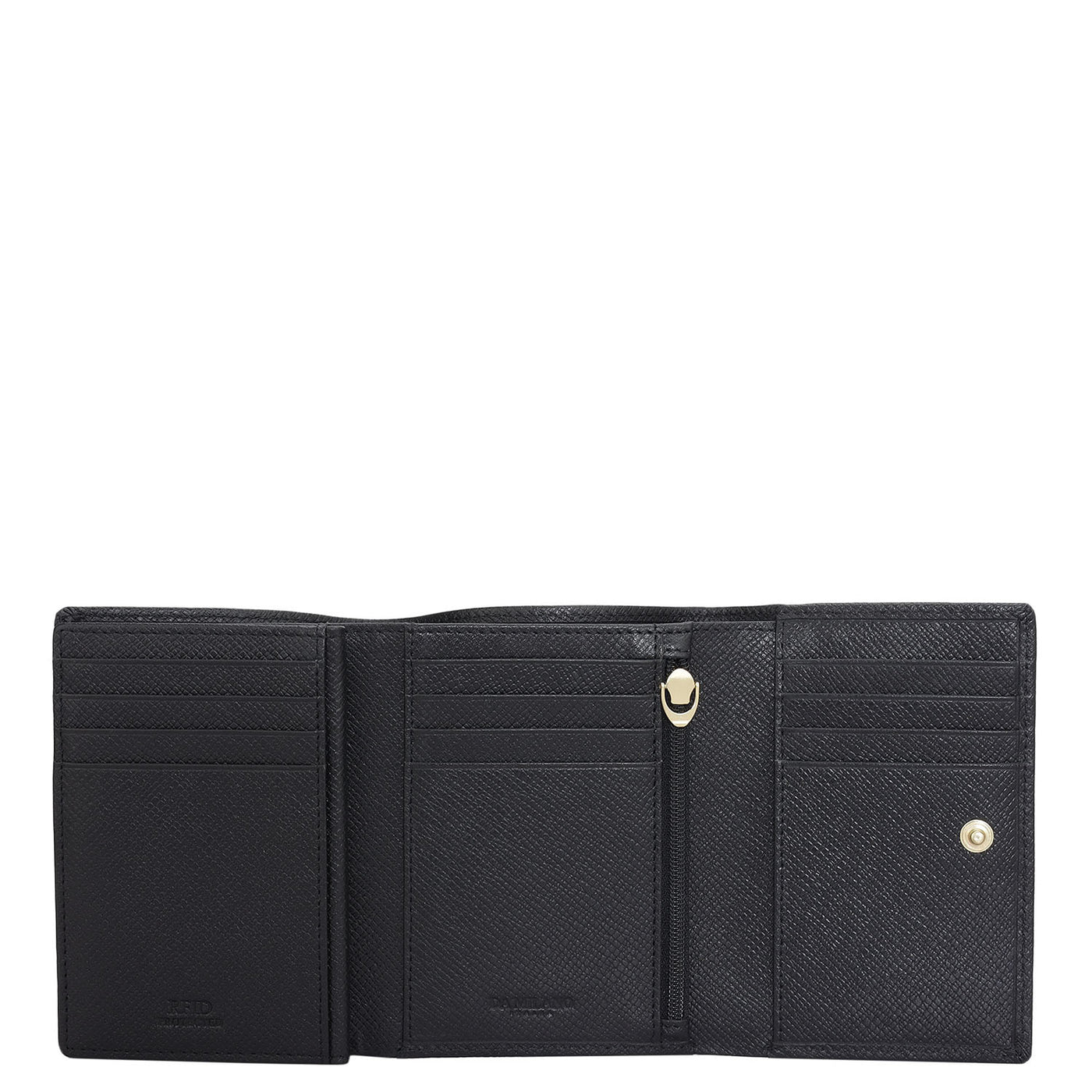 Franzy Leather Ladies Wallet - Black