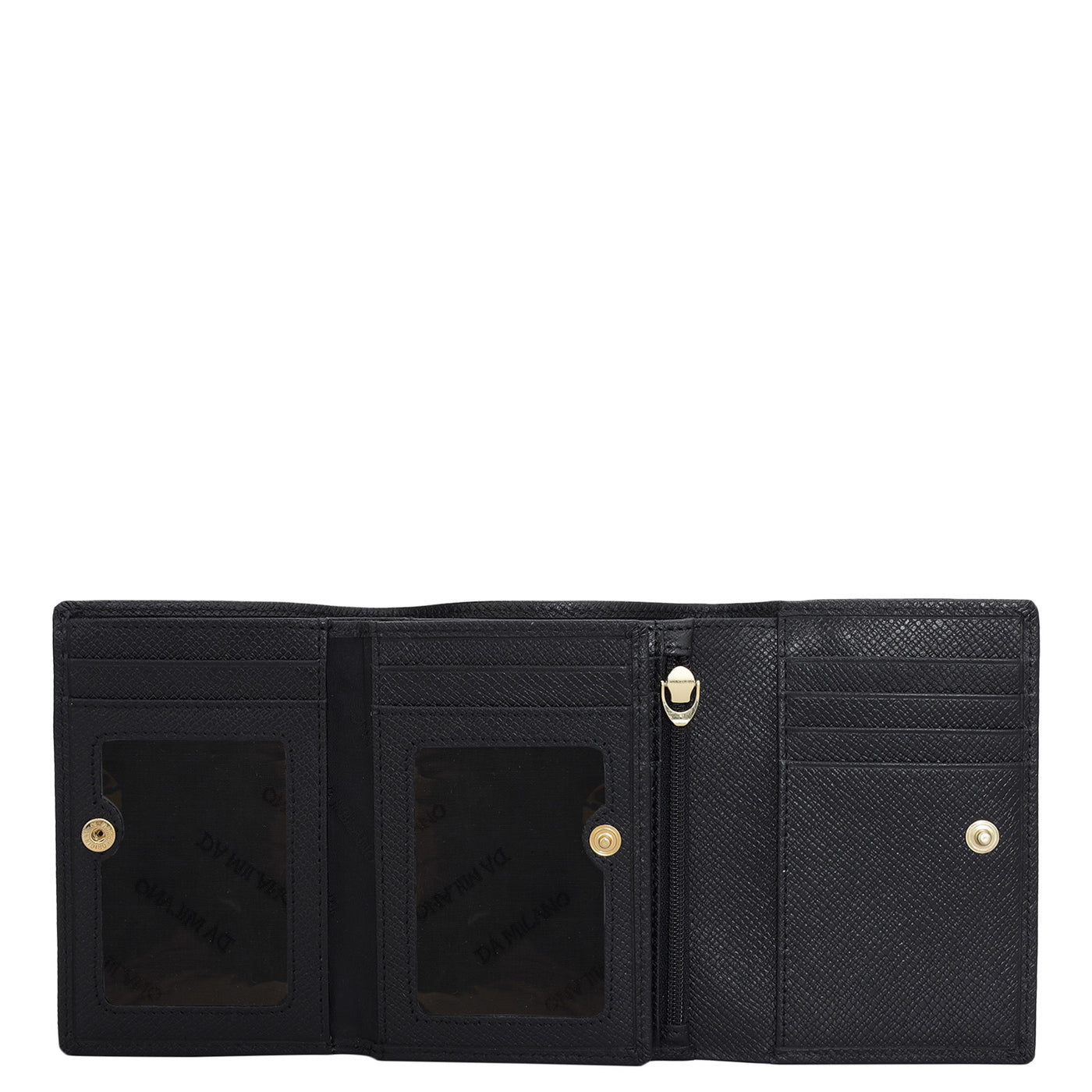 Franzy Leather Ladies Wallet - Black