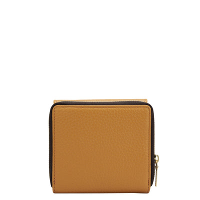 Wax Leather Ladies Wallet - Apricot Crush