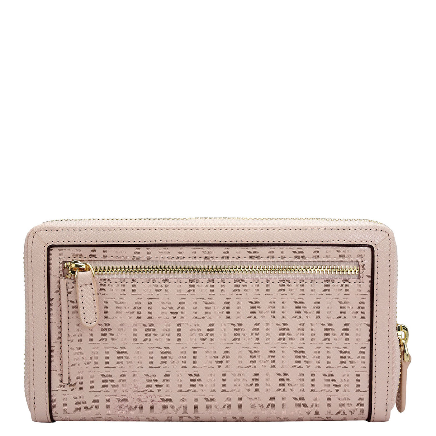 Monogram Leather Ladies Wallet - Blush