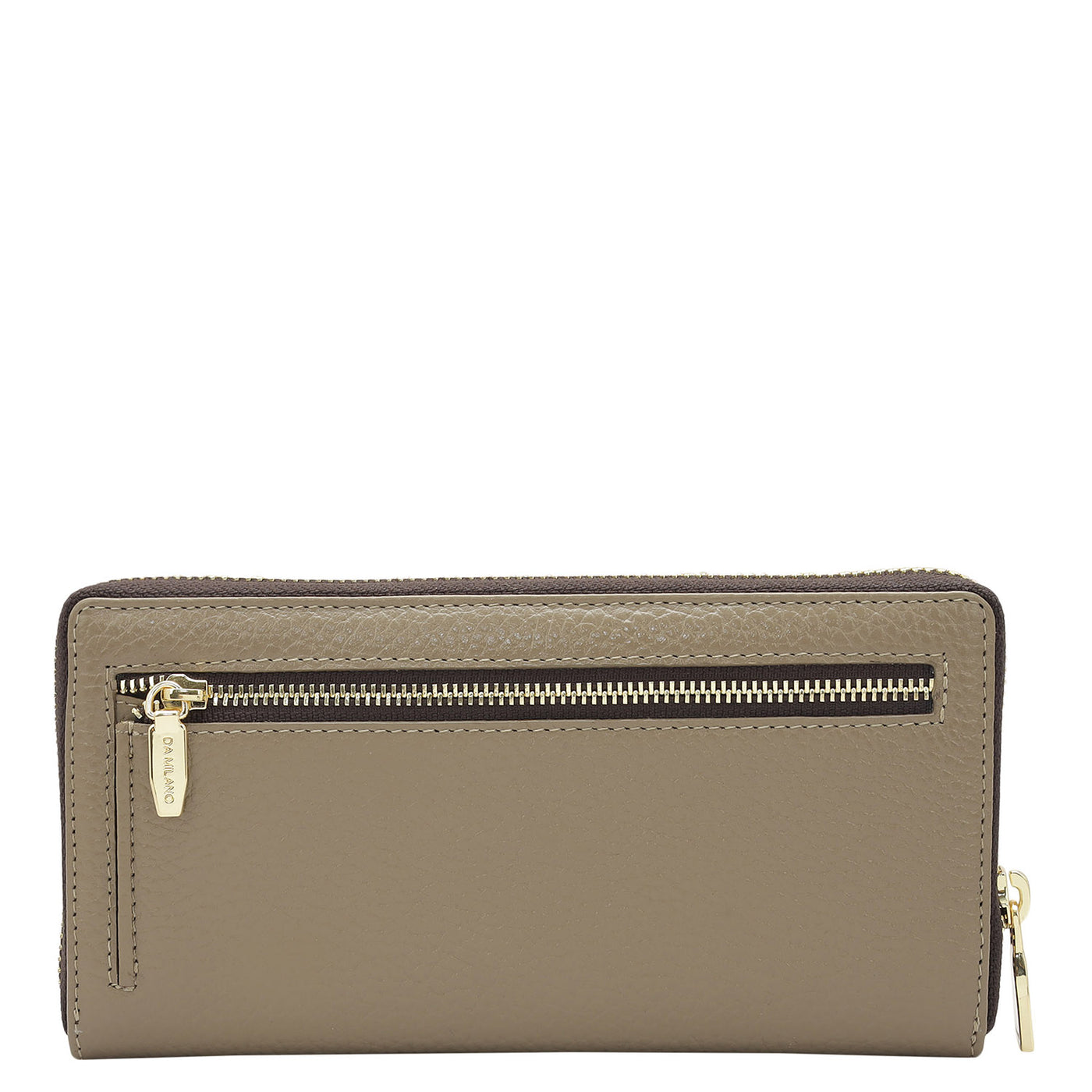 Wax Leather Ladies Wallet - Greyish Taupe