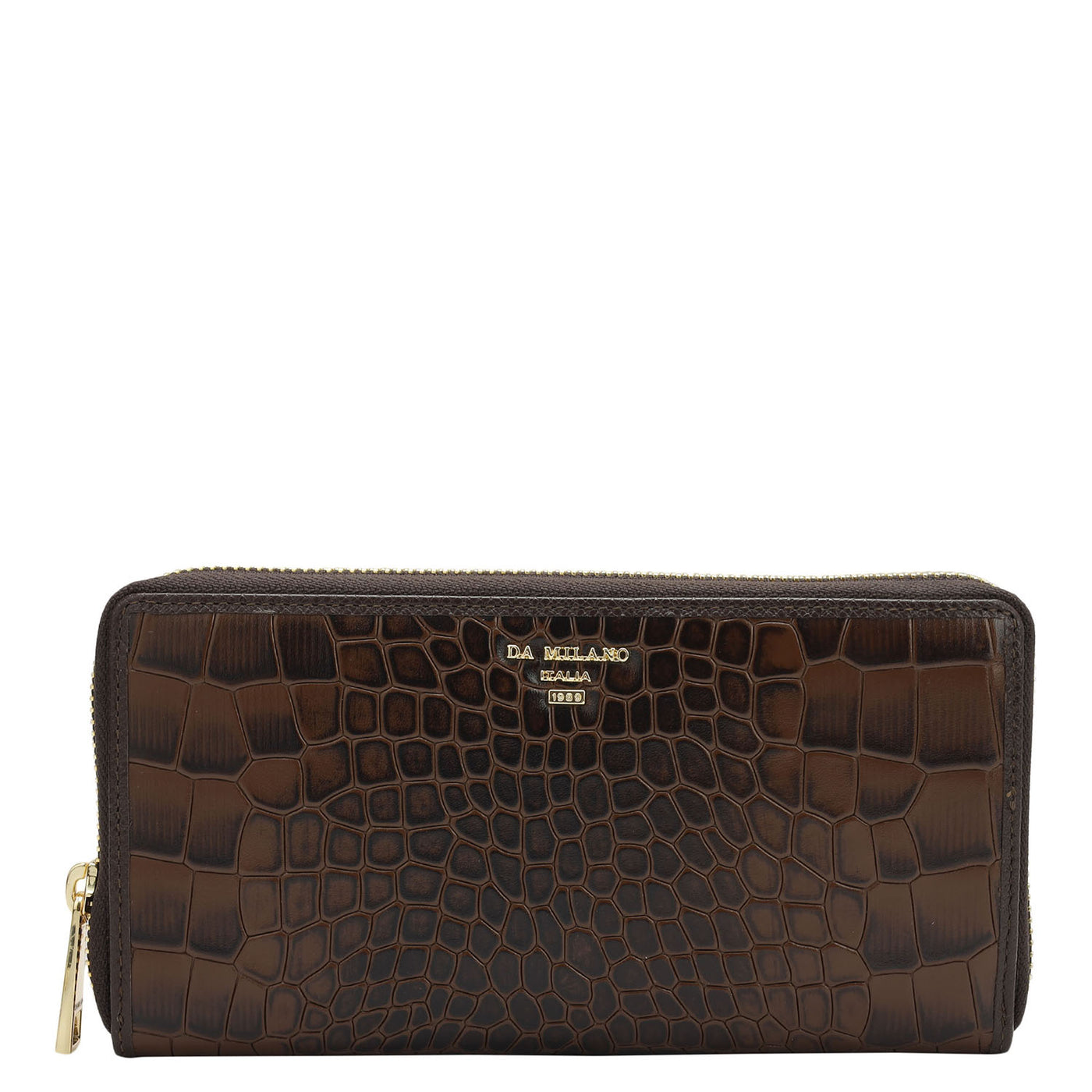 Croco Leather Ladies Wallet - Date