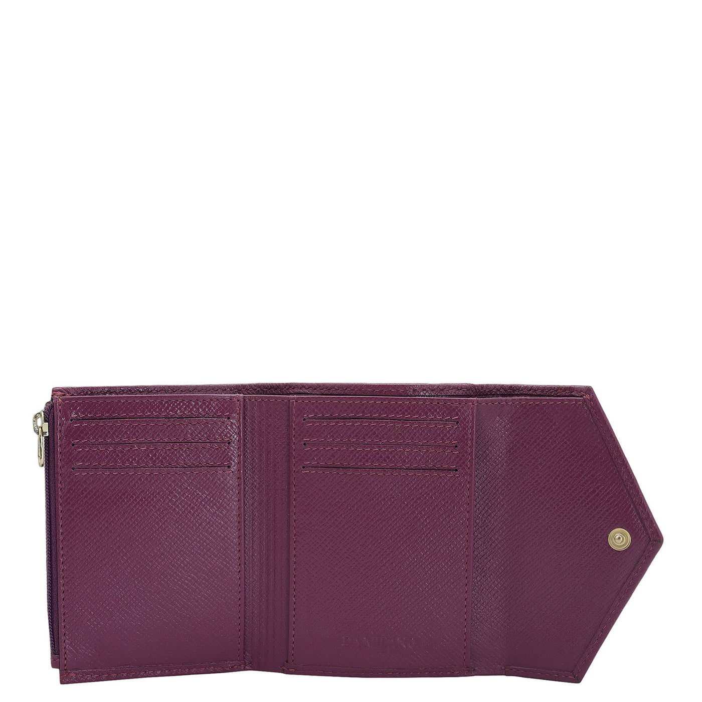 Croco Leather Ladies Wallet - Orchid