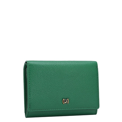 Franzy Leather Ladies Wallet - Emerald Green