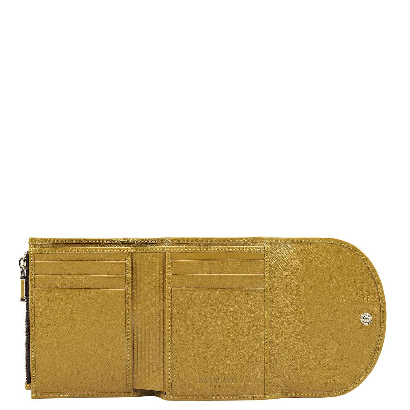 Croco Leather Ladies Wallet - Honey