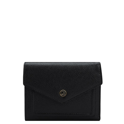 Franzy Leather Ladies Wallet - Black