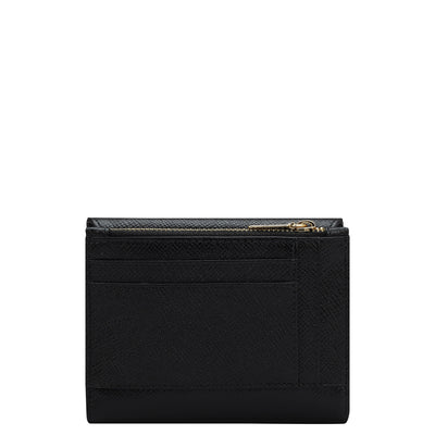 Franzy Leather Ladies Wallet - Black