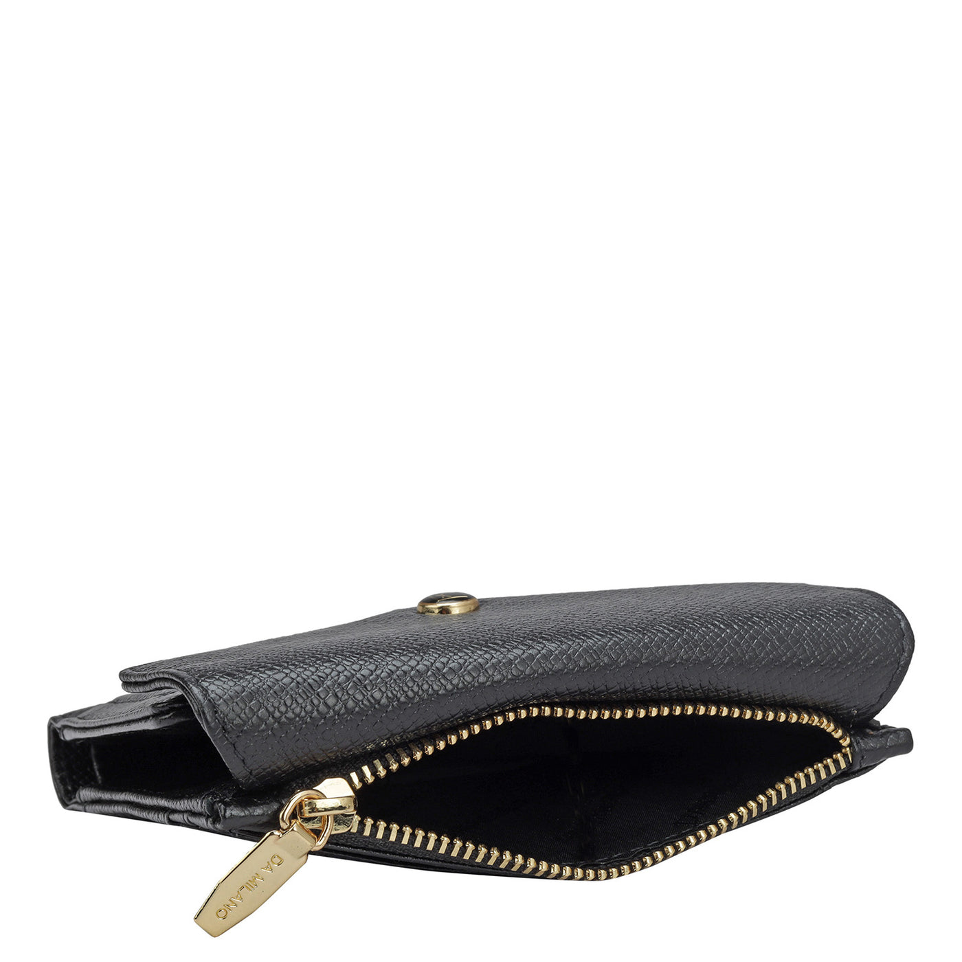 Franzy Leather Ladies Wallet - Black