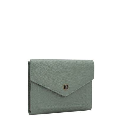 Franzy Leather Ladies Wallet - Jade