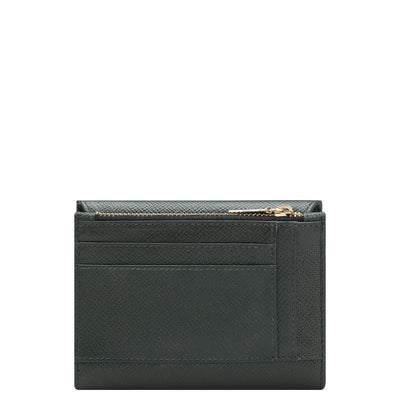 Franzy Leather Ladies Wallet - Petrol Green