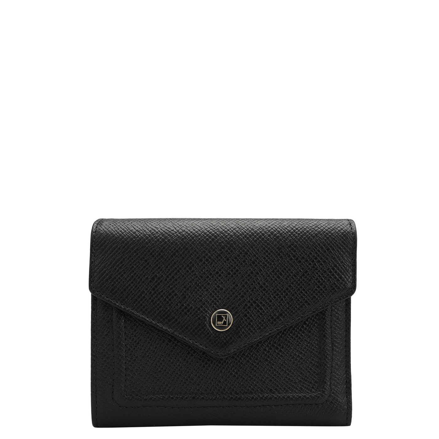 Franzy Leather Ladies Wallet - Black