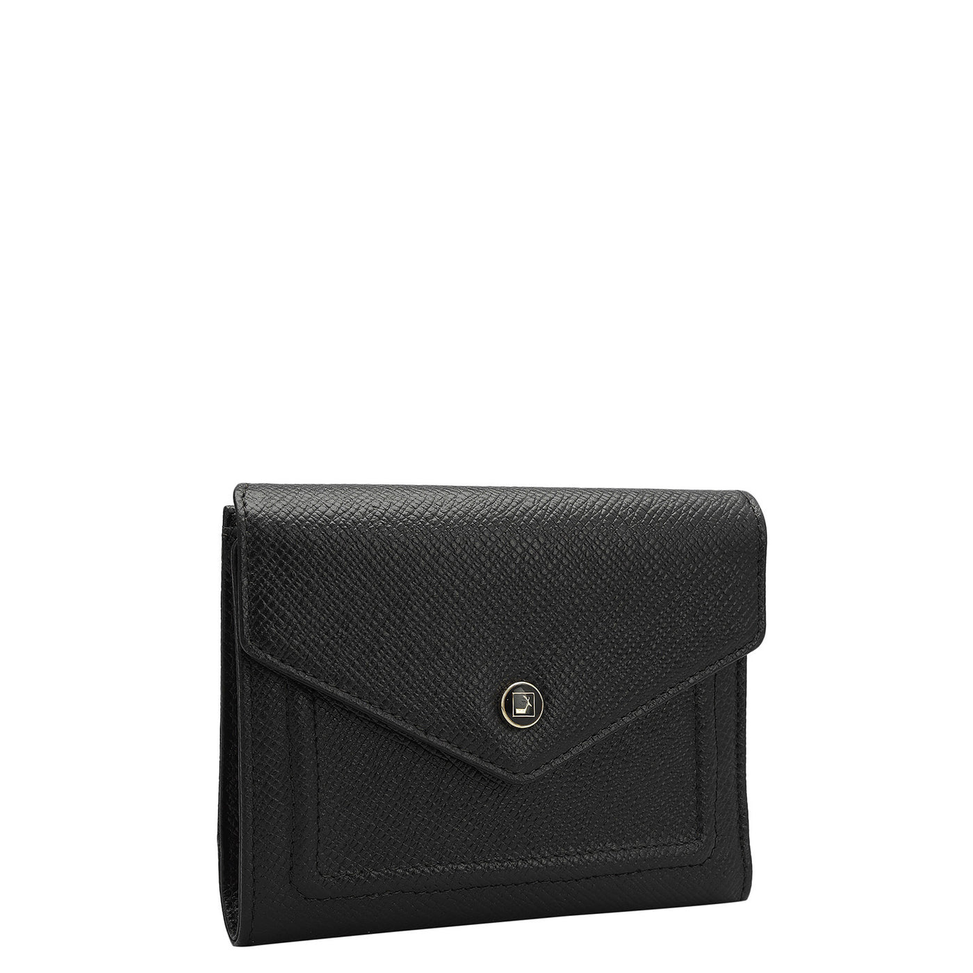 Franzy Leather Ladies Wallet - Black