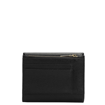 Franzy Leather Ladies Wallet - Black