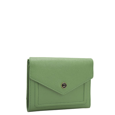 Franzy Leather Ladies Wallet - Kiwi