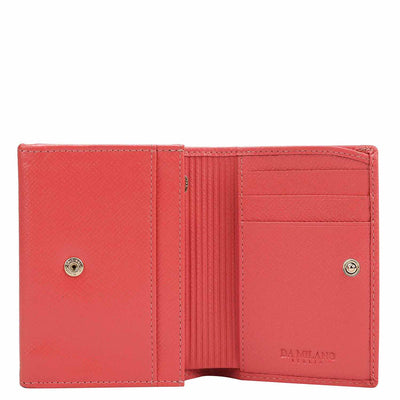 Franzy Leather Ladies Wallet - Corallo