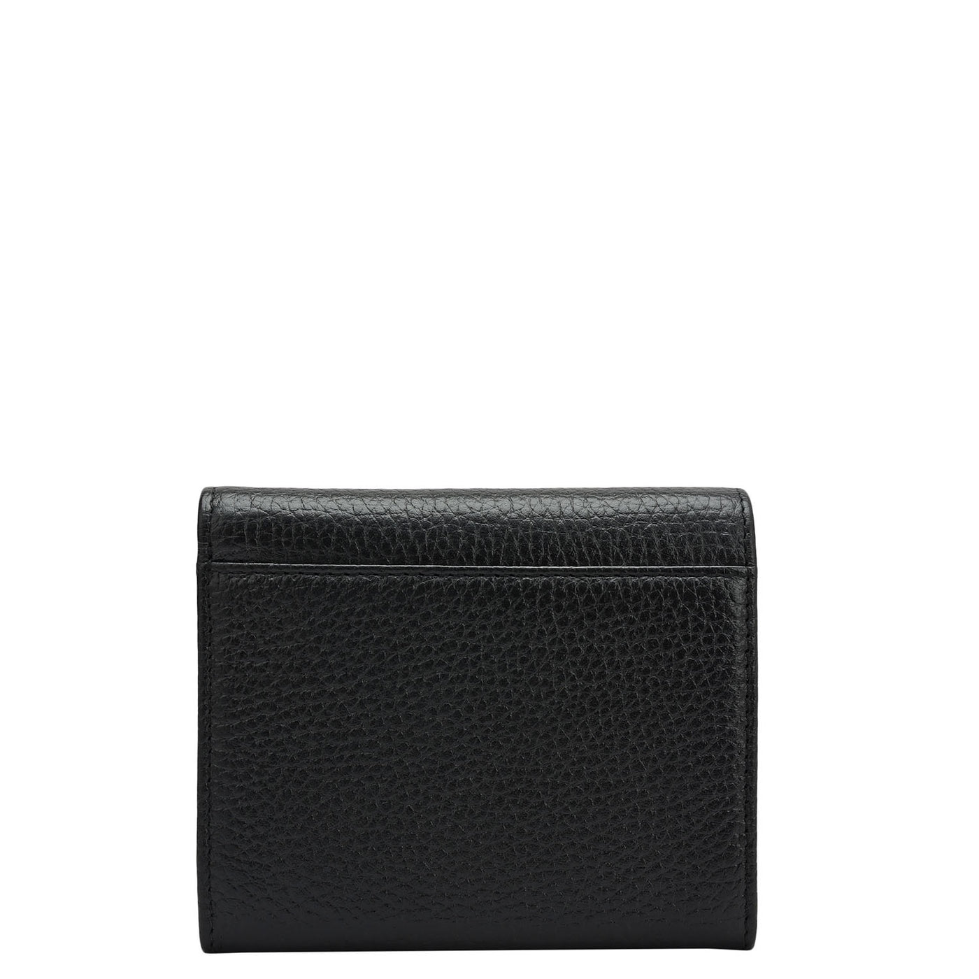 Wax Leather Ladies Wallet - Black