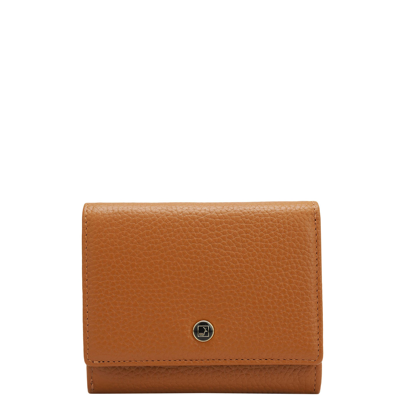 Wax Leather Ladies Wallet - Orange