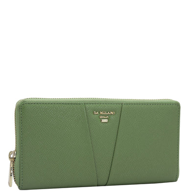 Franzy Leather Ladies Wallet - Kiwi