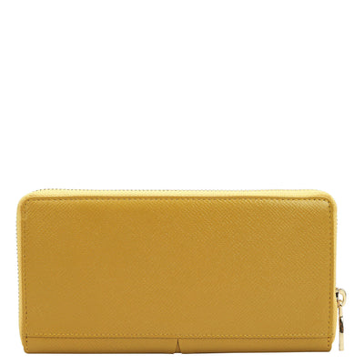 Franzy Leather Ladies Wallet - Mustard