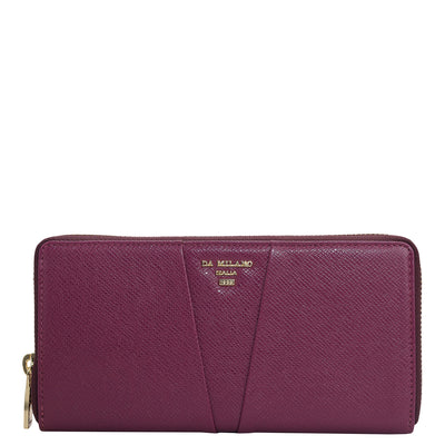 Franzy Leather Ladies Wallet - Orchid