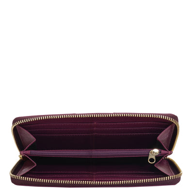 Franzy Leather Ladies Wallet - Orchid