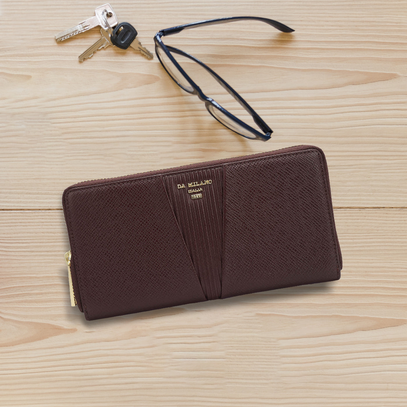 Franzy Leather Ladies Wallet - Wine