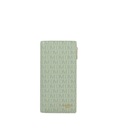 Monogram Leather Ladies Wallet - Mint