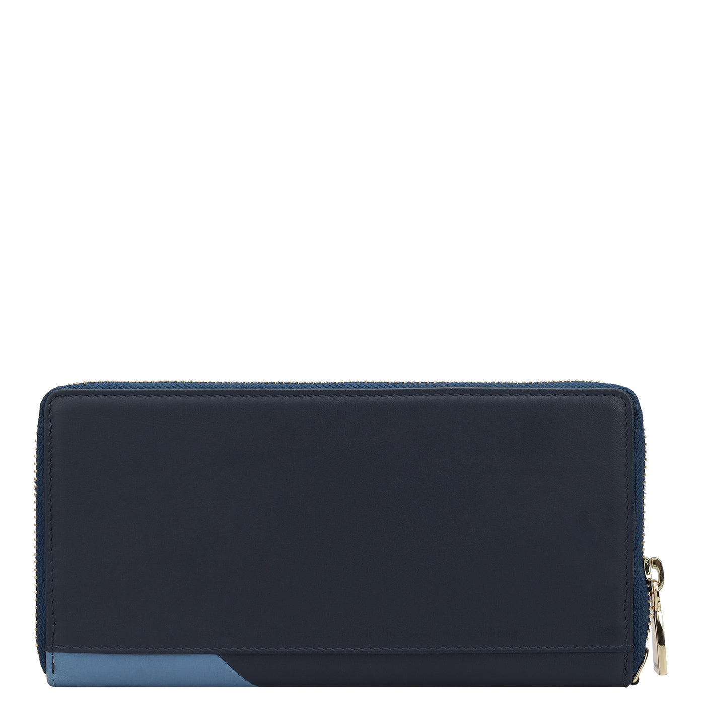 Plain Leather Ladies Wallet - Blue & Light Blue