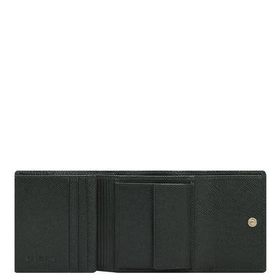 Franzy Leather Ladies Wallet - Petrol Green