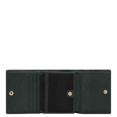 Franzy Leather Ladies Wallet - Petrol Green