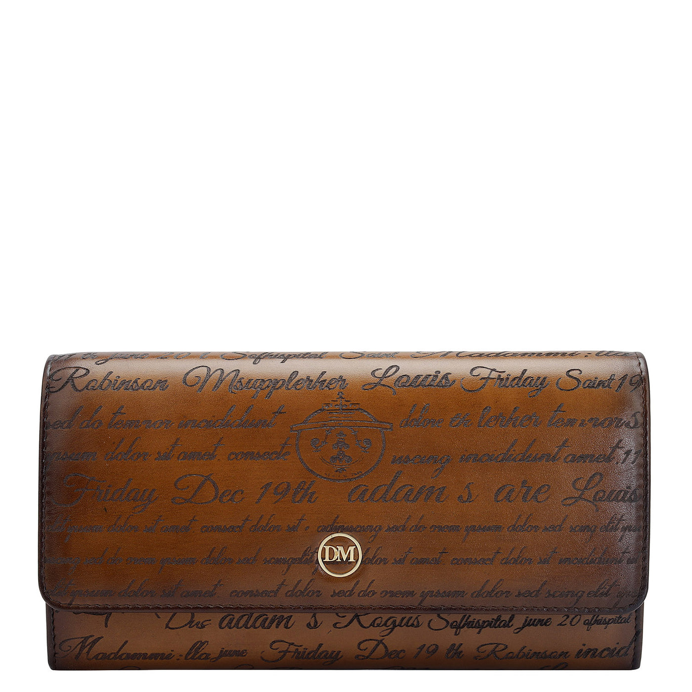 Signato Leather Ladies Wallet - Cognac