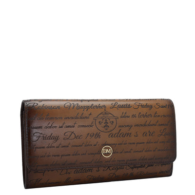 Signato Leather Ladies Wallet - Cognac