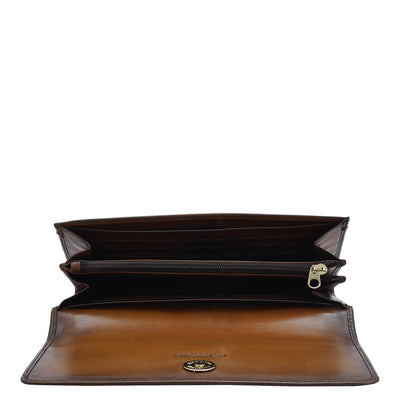 Signato Leather Ladies Wallet - Cognac