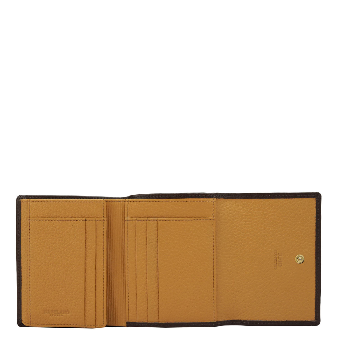 Wax Leather Ladies Wallet - Apricot Crush