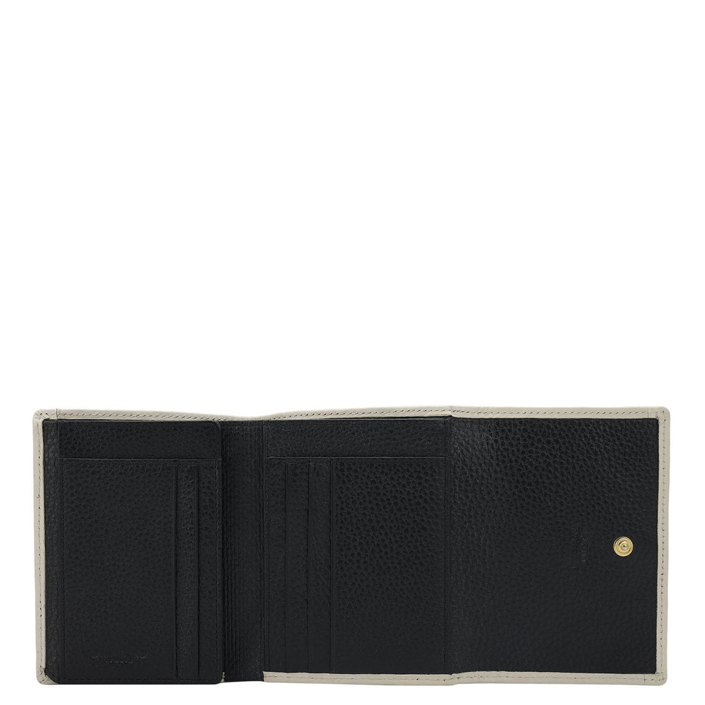 Wax Leather Ladies Wallet - Black