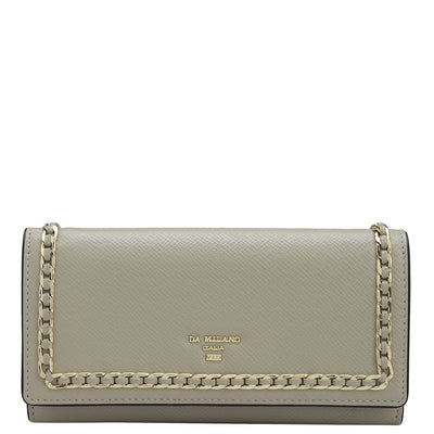 Franzy Leather Ladies Wallet - Chalk