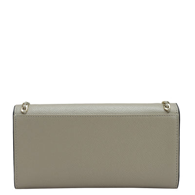 Franzy Leather Ladies Wallet - Chalk